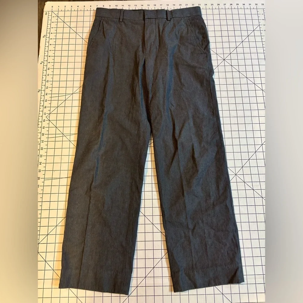 Banana Republic Men’s Size 31/30 Grey Modern Fit Pin‎ Striped Trouser Pants